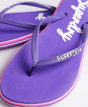 Superdry Neon Rainbow Sleek Női Papucs Lila | RCGBV9456